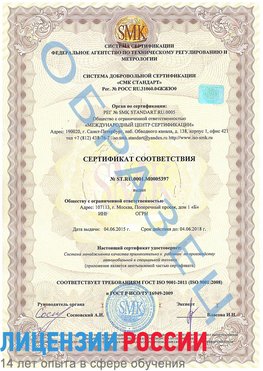 Образец сертификата соответствия Жирновск Сертификат ISO/TS 16949